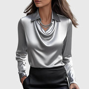 Sylvie | Blusa Satinada de Lujo