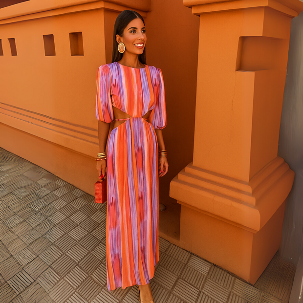 Paloma |  Vestido midi con aberturas