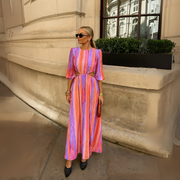 Paloma |  Vestido midi con aberturas