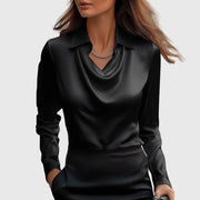 Sylvie | Blusa Satinada de Lujo