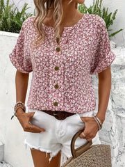 Maria | Blusa elegante con estampado floral