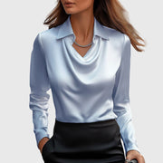 Sylvie | Blusa Satinada de Lujo