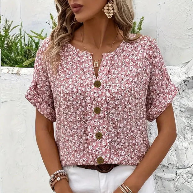 Maria | Blusa elegante con estampado floral