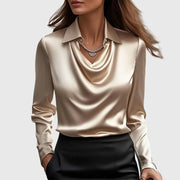 Sylvie | Blusa Satinada de Lujo