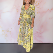 Marga | Elegante vestido de verano con escote en V