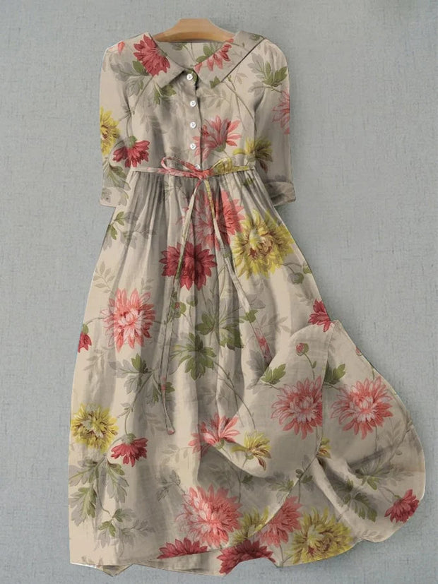 María | Vestido midi estampado