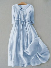 Luz | Vestido midi fluido