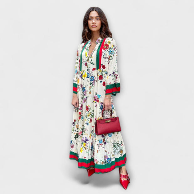 Deyanira | Vestido largo estampado