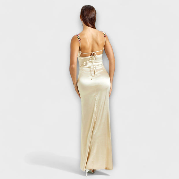 Aldara | Vestido satinado largo
