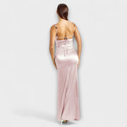 Aldara | Vestido satinado largo