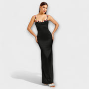 Aldara | Vestido satinado largo