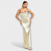Aldara | Vestido satinado largo