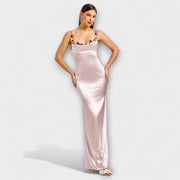 Aldara | Vestido satinado largo