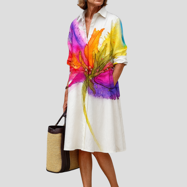 Doris – Vestido Midi de Verano Elegante