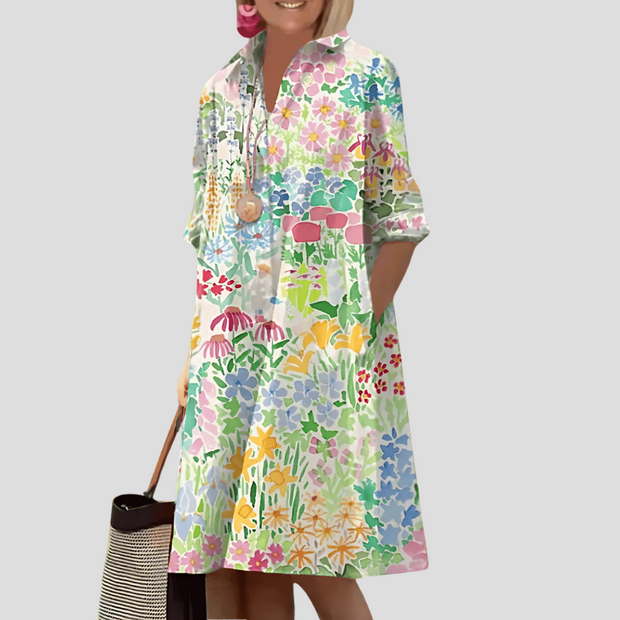 Nadine – Vestido Floral de Verano