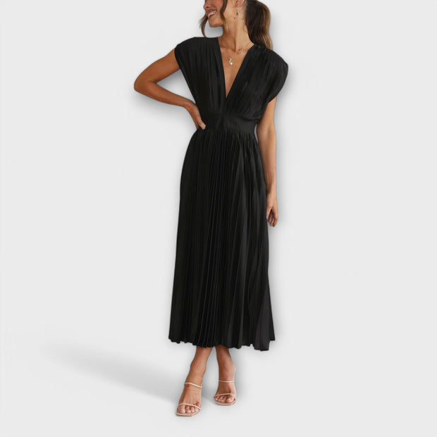 Yareli | Vestido plisado
