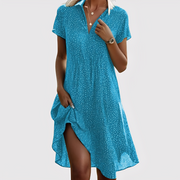 Zafira™ | Vestido Midi de Manga Corta