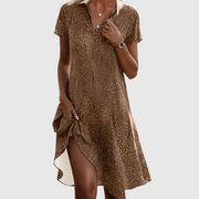 Zafira™ | Vestido Midi de Manga Corta