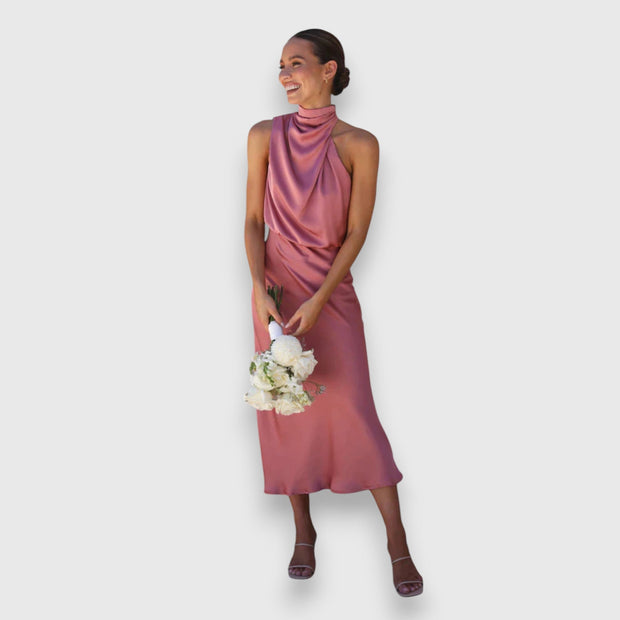 Emerita | Vestido satinado