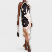 Xiomaris | Vestido de seda estampado
