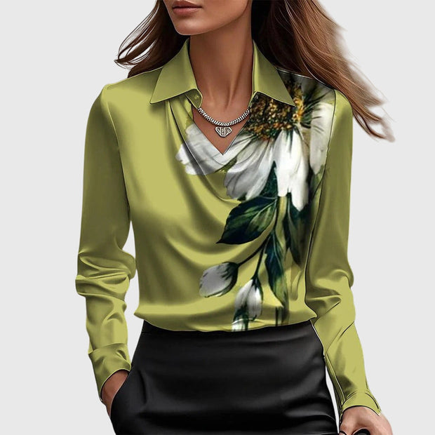 Sylvie | Blusa Satinada de Lujo