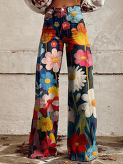 Léna - Pantalones Amplios Florales